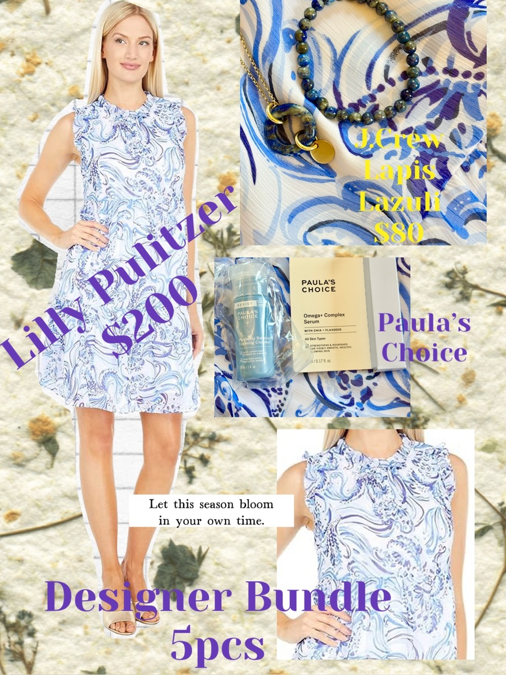 $15 start Designer Bundle Christyg79 Sun 5/24 Lilly Pulitzer 5 pcs original $300